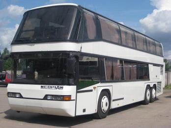 Bus rental in Latvia Double-decker Neoplan Setra